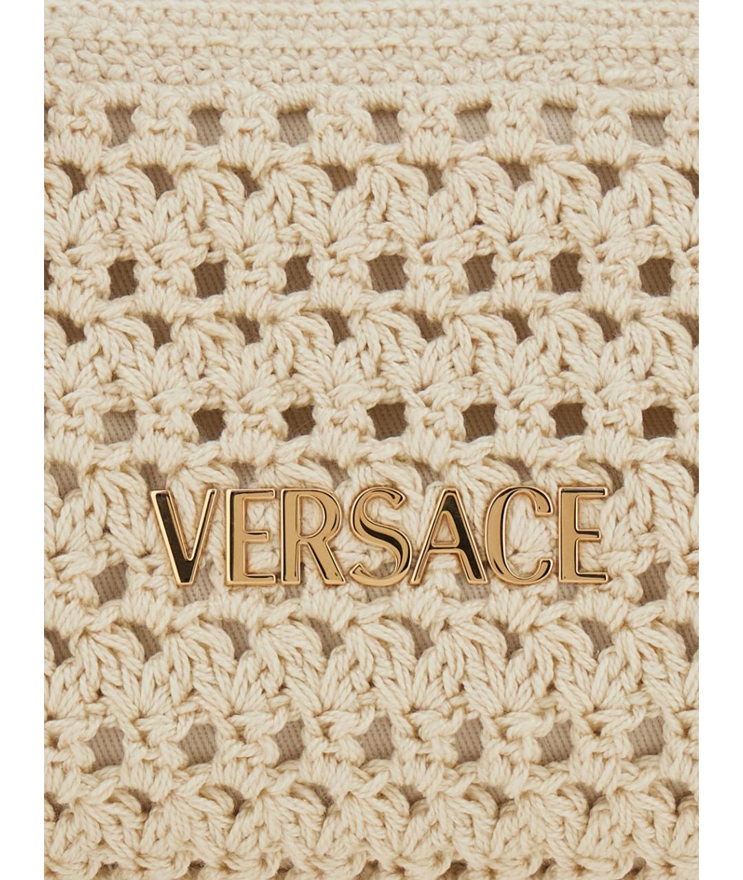 VERSACE Бежевая сумка через плечо, фото 3