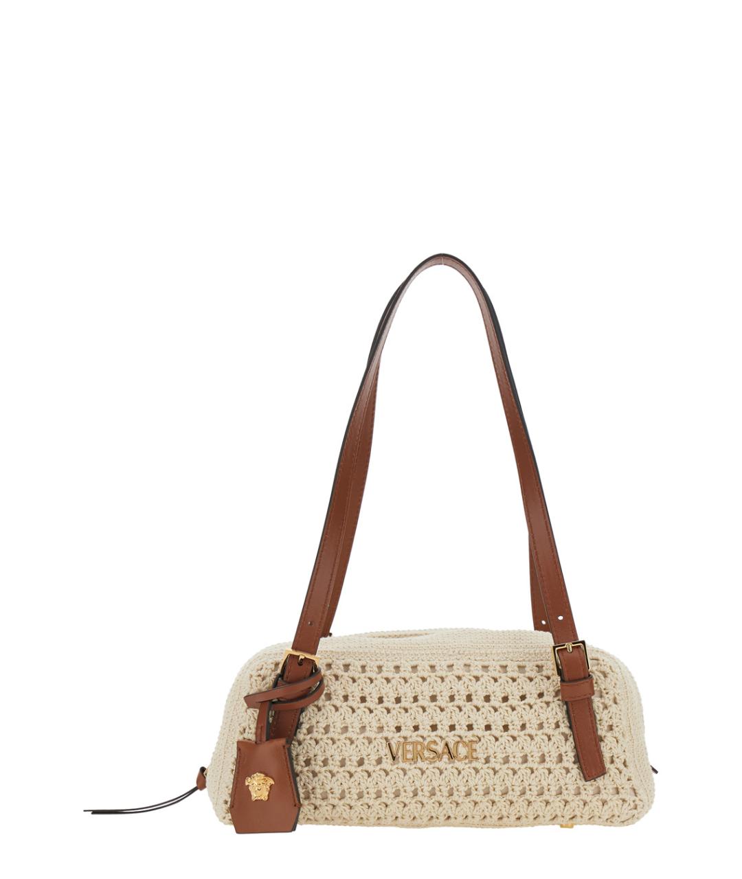 VERSACE Бежевая сумка через плечо, фото 1