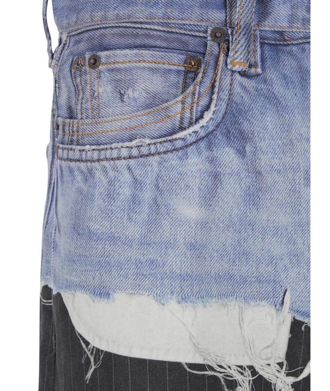 ACNE STUDIOS Мульти хлопковые прямые джинсы, фото 3