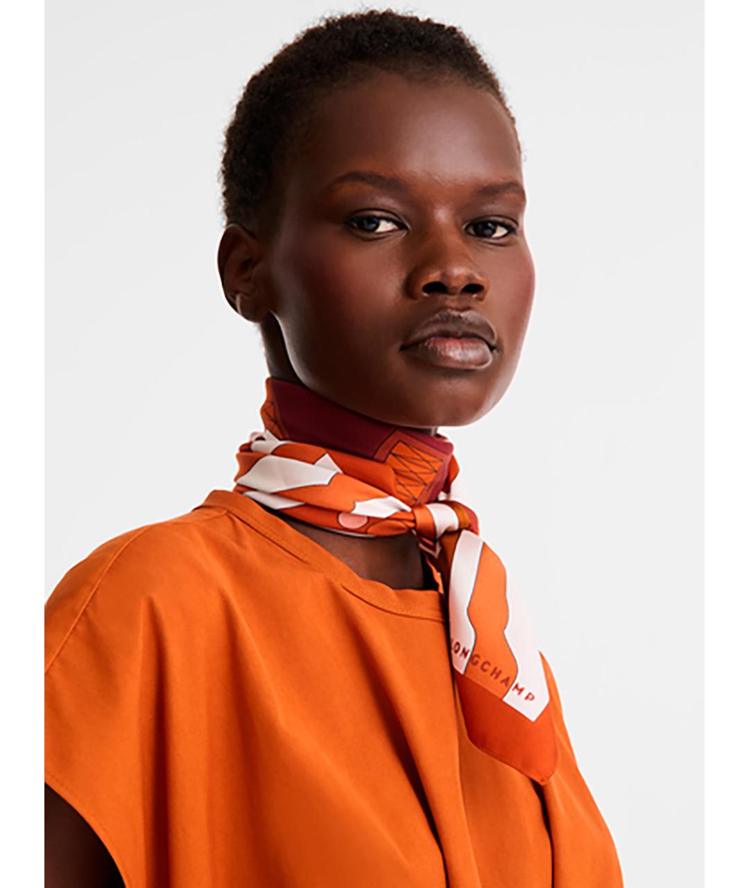 LONGCHAMP Мульти шелковый платок, фото 2