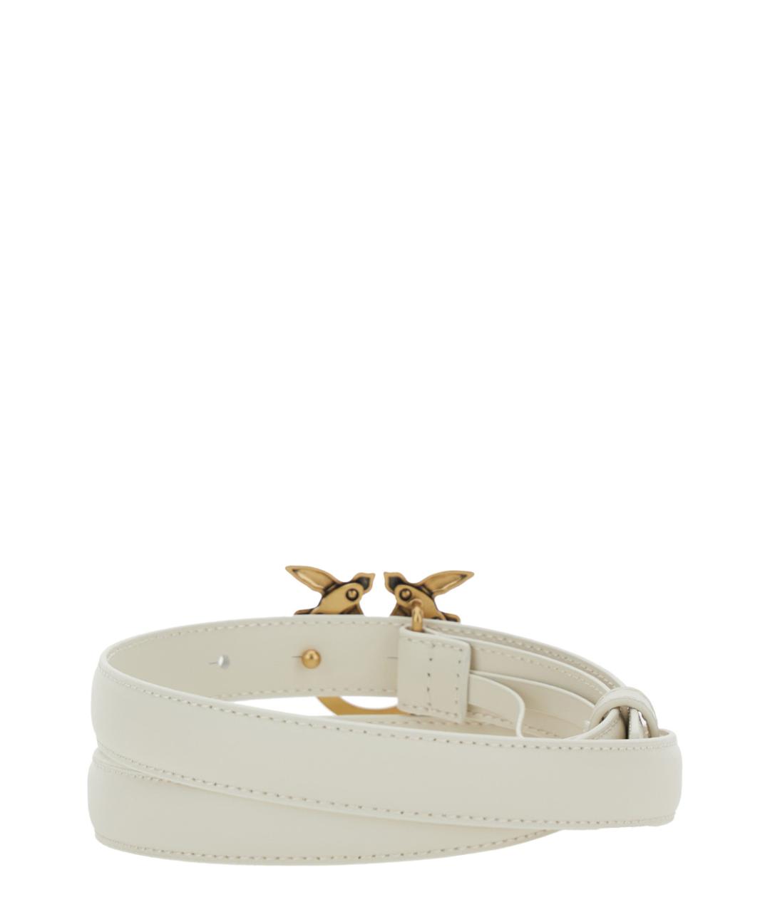 PINKO Белый кожаный ремень, фото 2