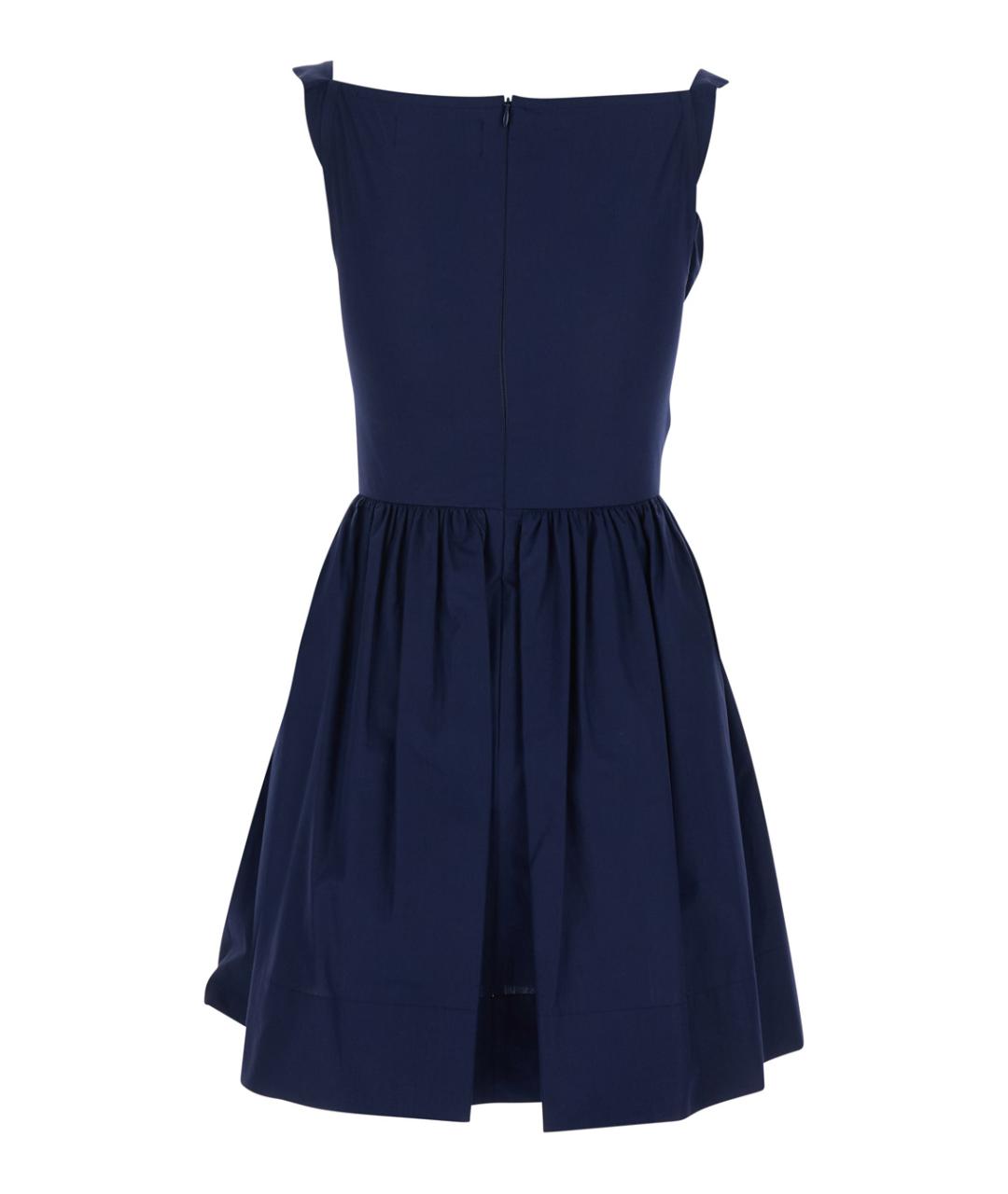 VIVIENNE WESTWOOD Синее хлопковое повседневное платье, фото 2