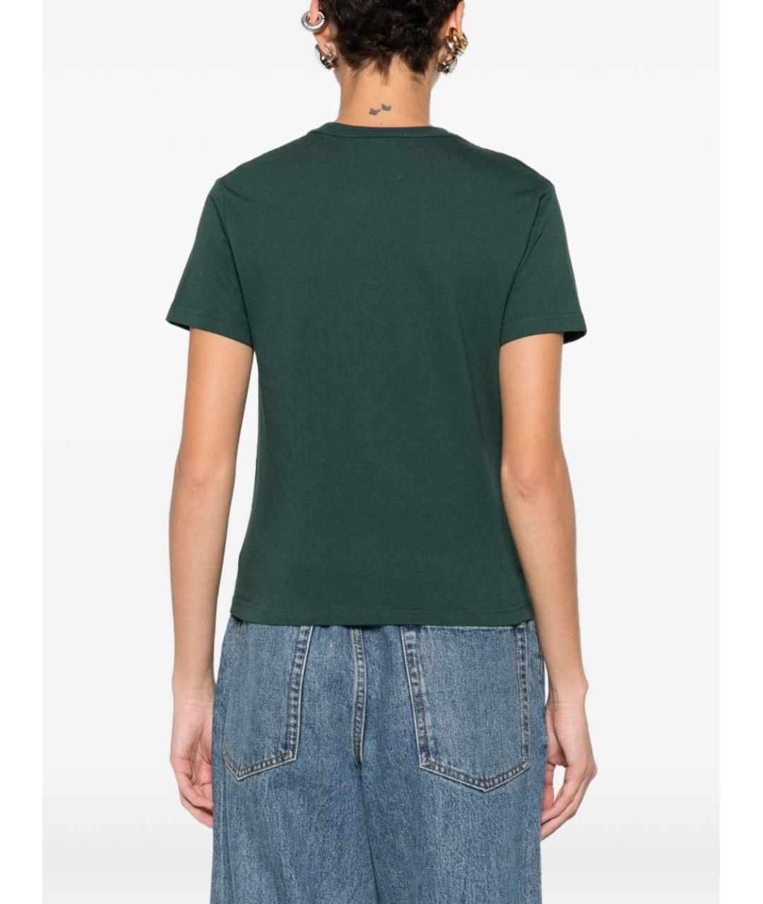 GUCCI Зеленая хлопковая футболка, фото 3