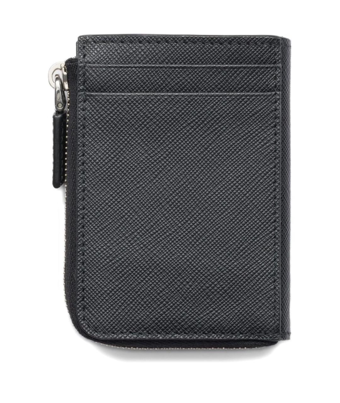 PRADA Черный кожаный кошелек, фото 3