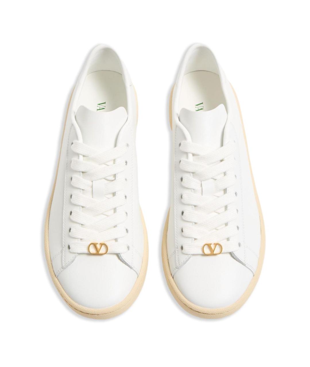 VALENTINO Белые кожаные кроссовки, фото 3