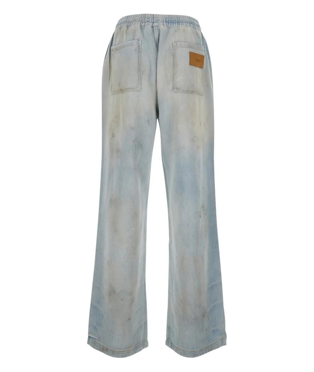 AMIRI Голубые хлопковые повседневные брюки, фото 2