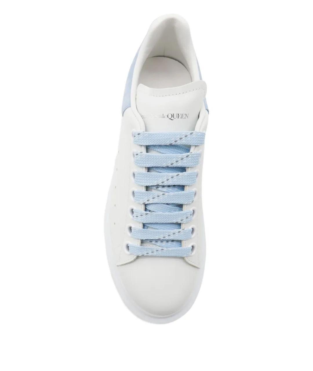 ALEXANDER MCQUEEN Белые кожаные кроссовки, фото 4