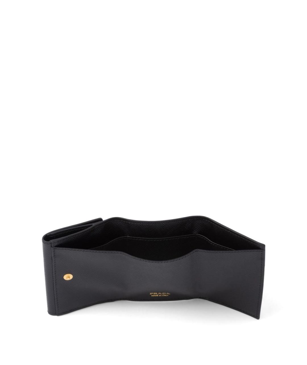 PRADA Черный кожаный кошелек, фото 3