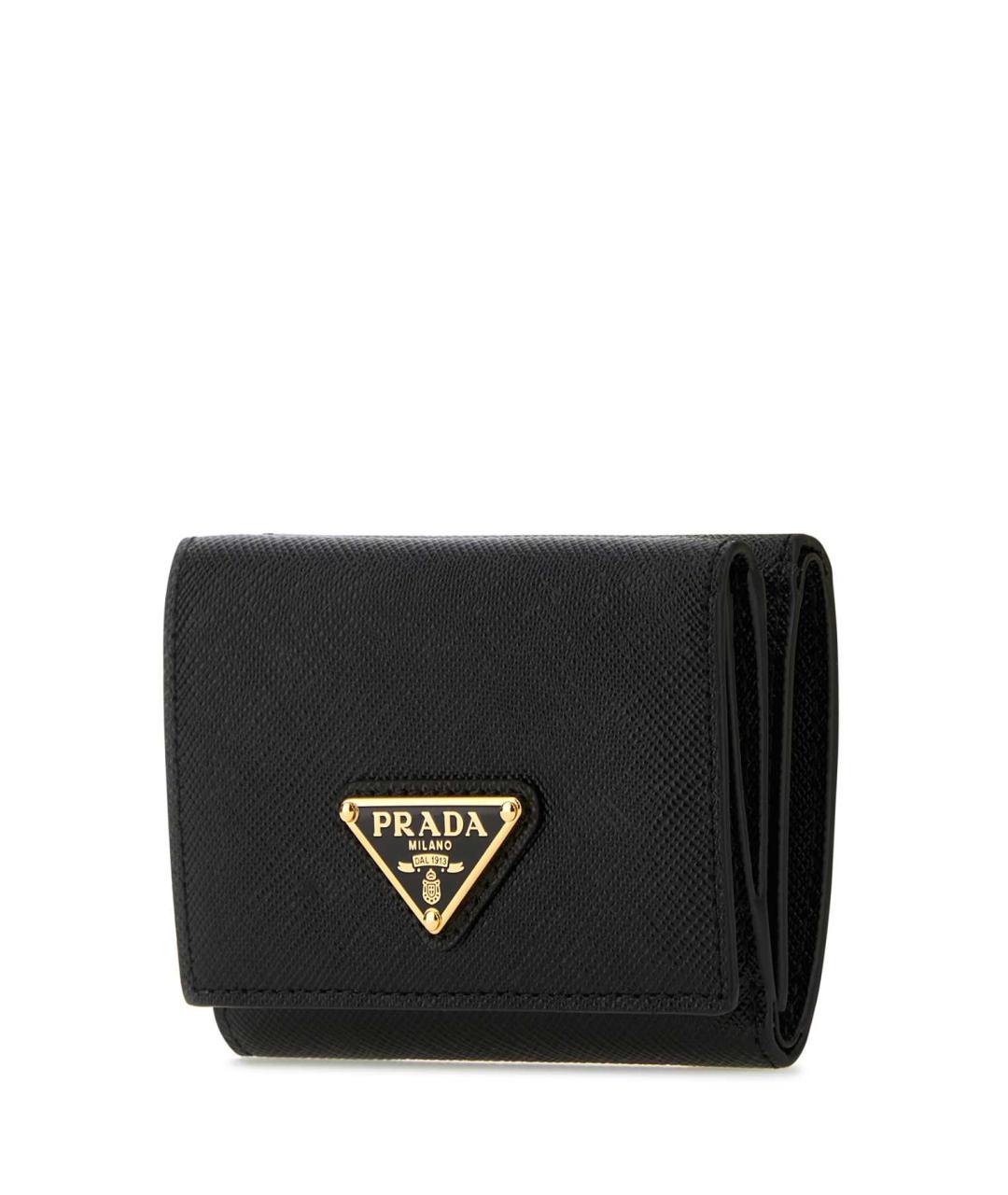 PRADA Черный кожаный кошелек, фото 2