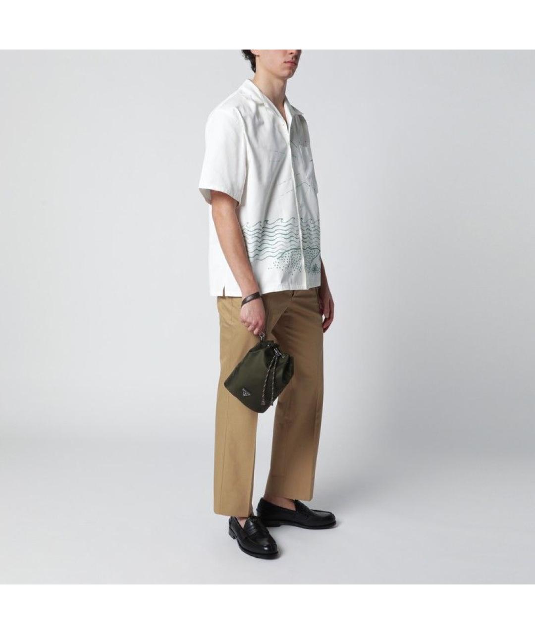 PRADA Зеленая барсетка, фото 2