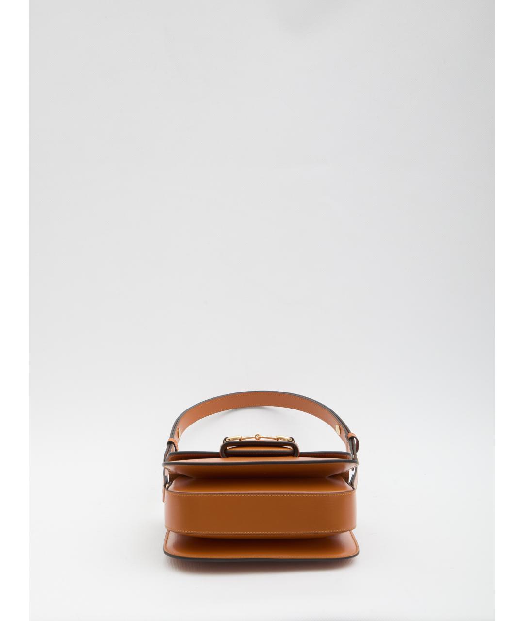 GUCCI Оранжевая кожаная сумка через плечо, фото 3