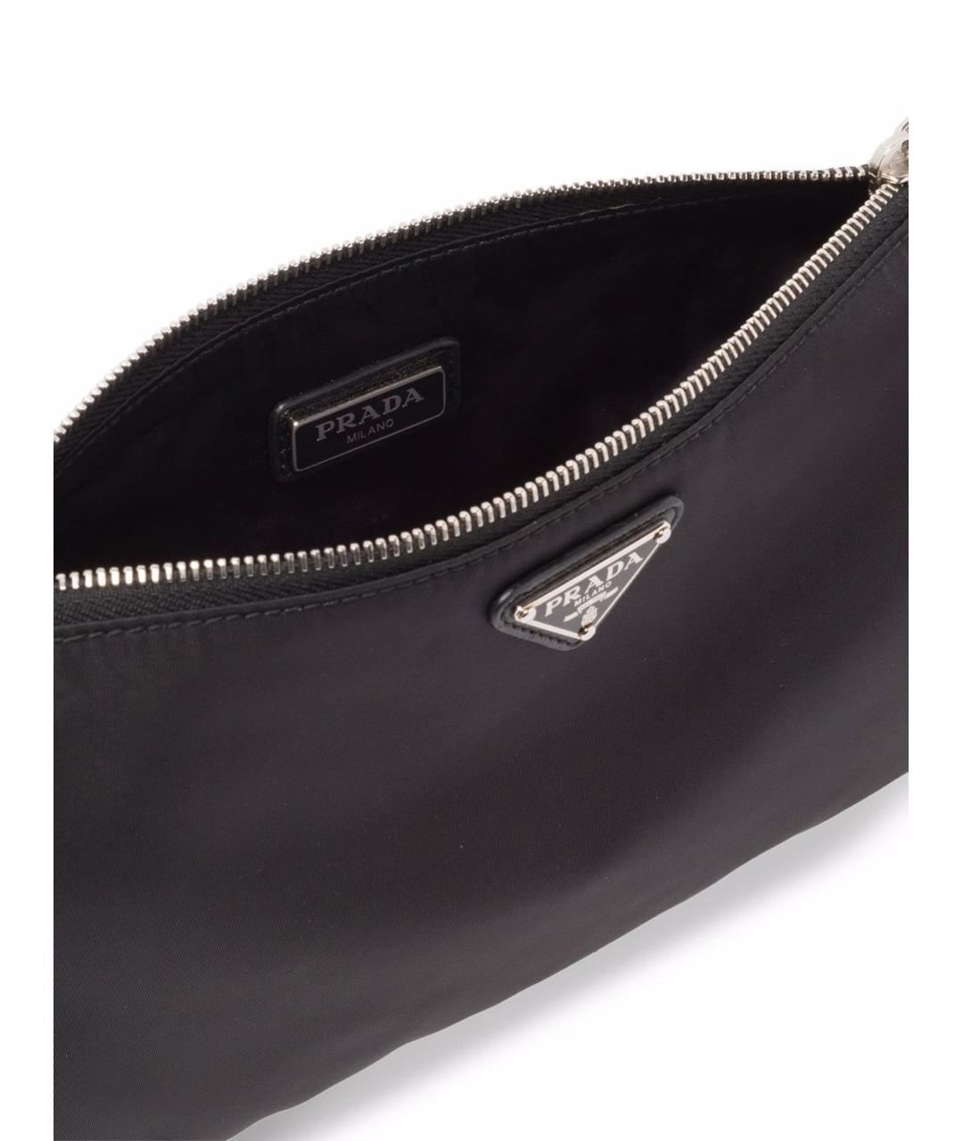 PRADA Черная тканевая барсетка, фото 5