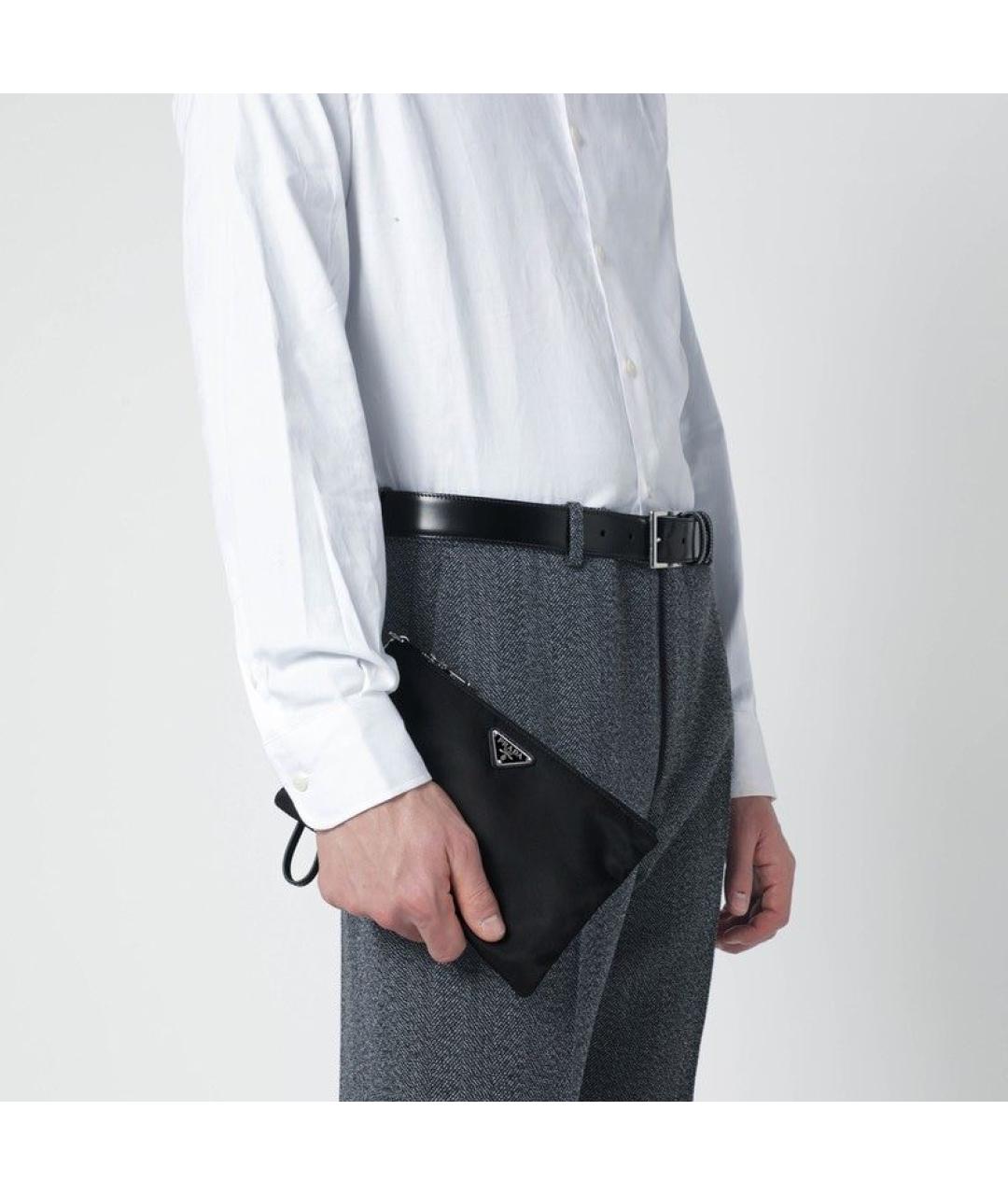 PRADA Черная тканевая барсетка, фото 2