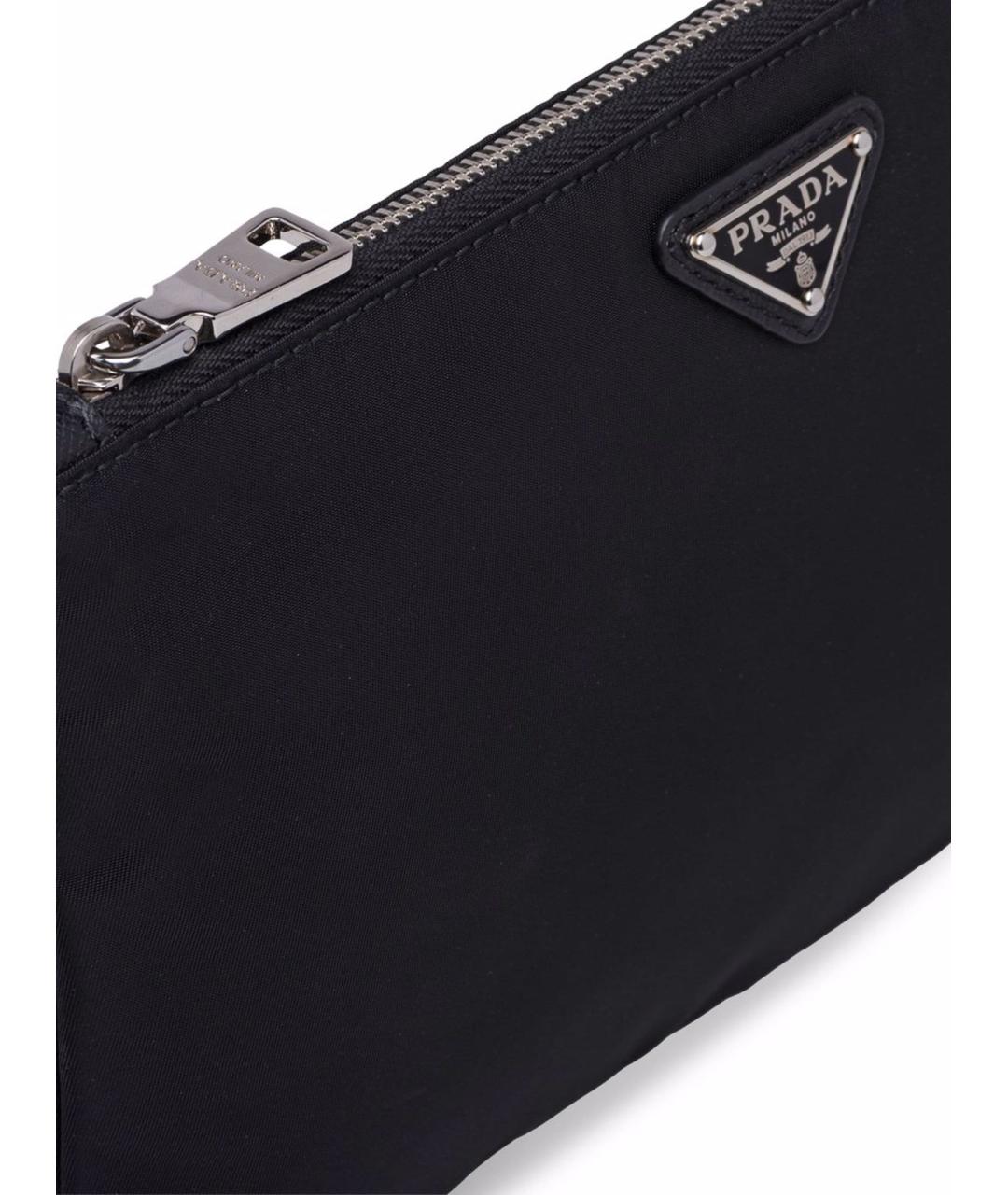 PRADA Черная тканевая барсетка, фото 4