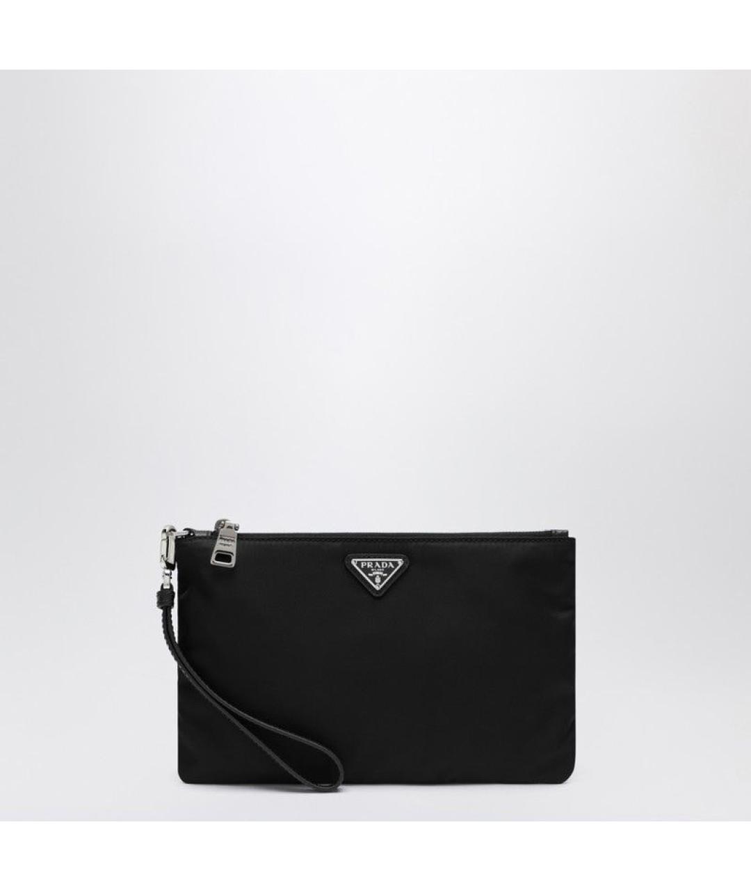 PRADA Черная тканевая барсетка, фото 6