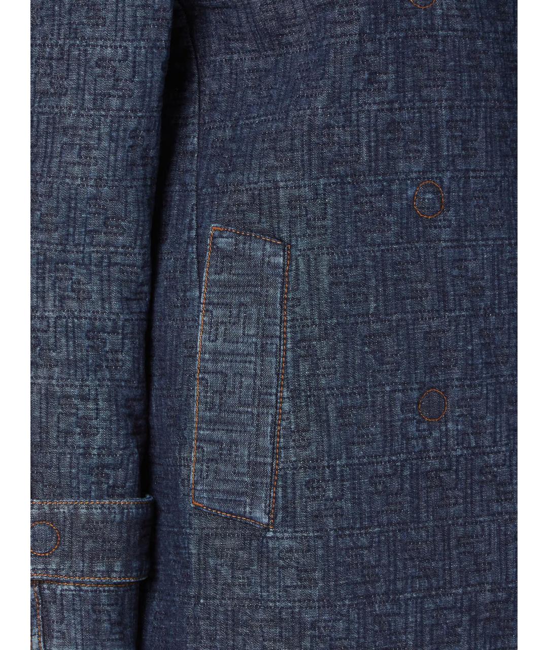 FENDI Синее пальто, фото 4