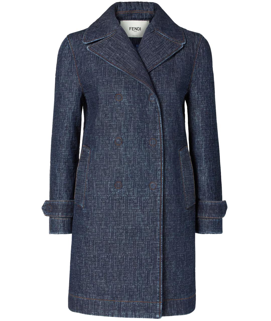 FENDI Синее пальто, фото 1