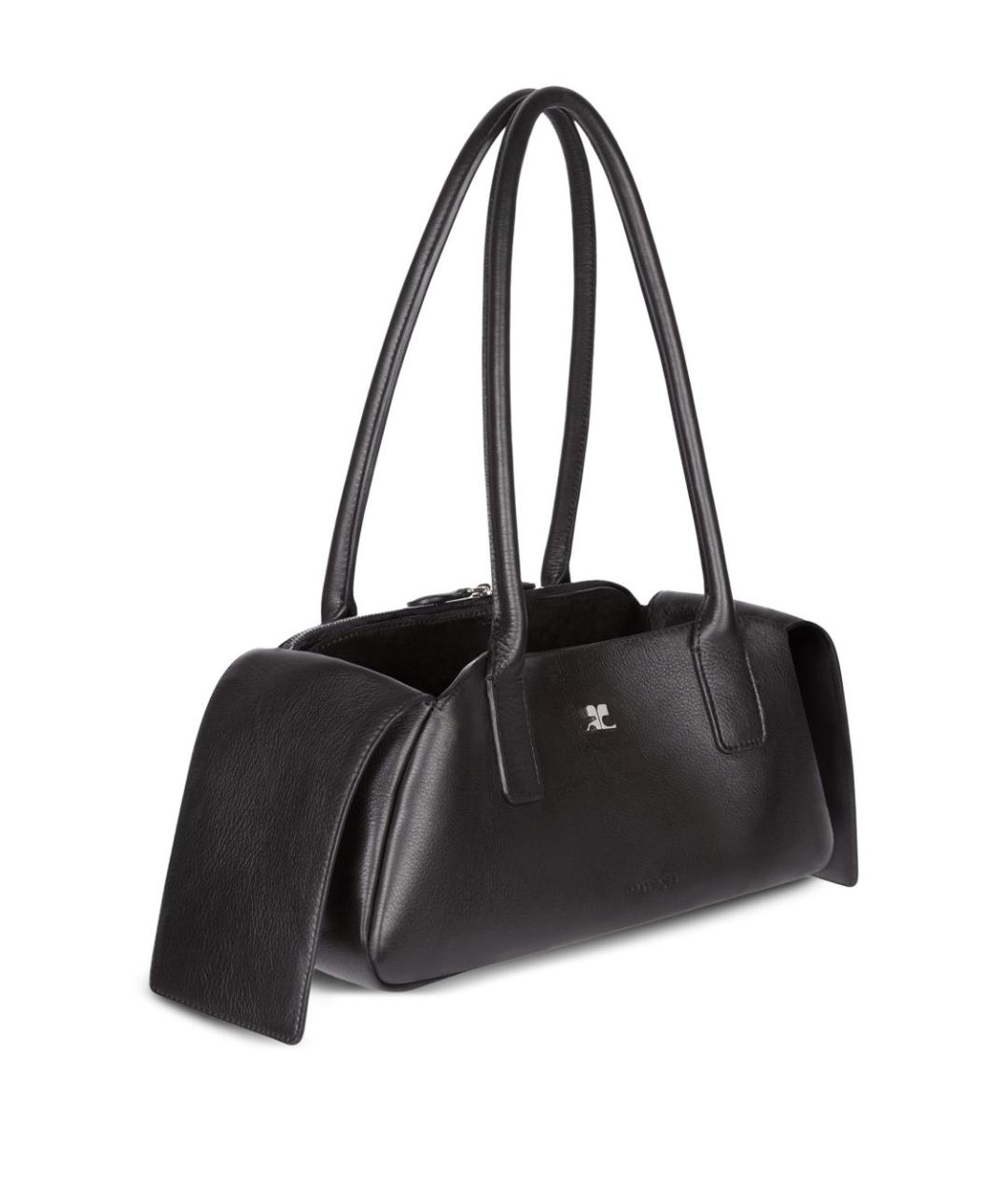 COURREGES Белая кожаная сумка через плечо, фото 5