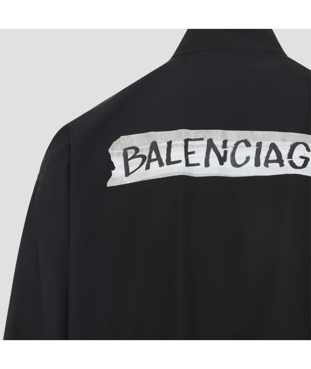 BALENCIAGA Черная хлопковая куртка, фото 4