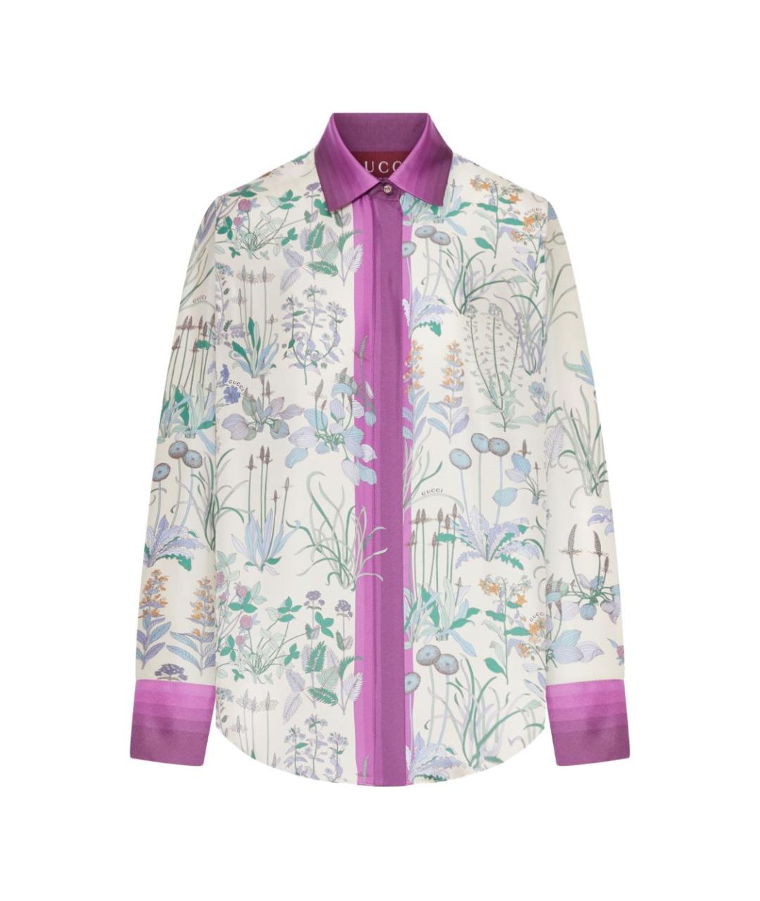 GUCCI Мульти шелковая блузы, фото 1