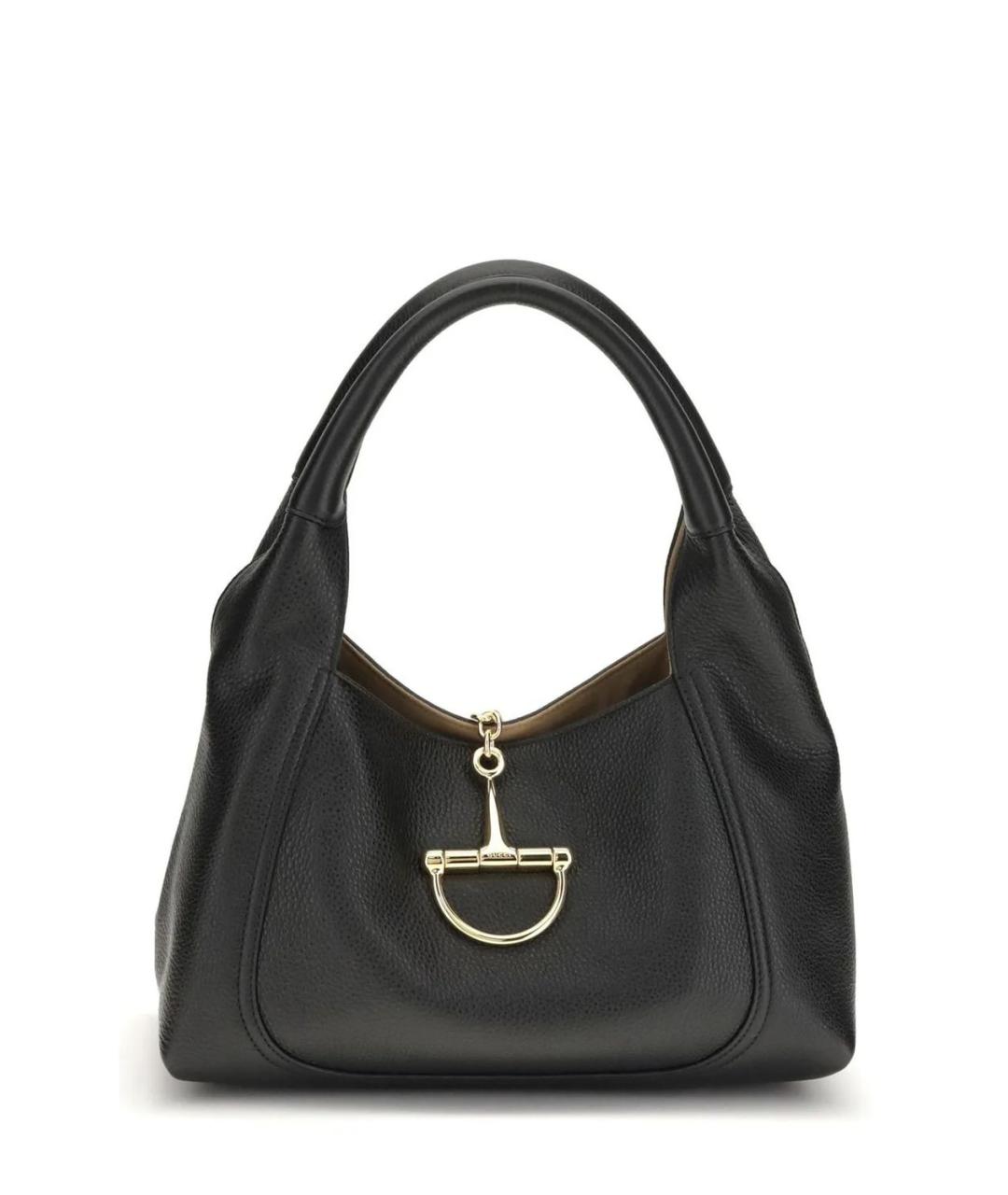 GUCCI Черная кожаная сумка через плечо, фото 1