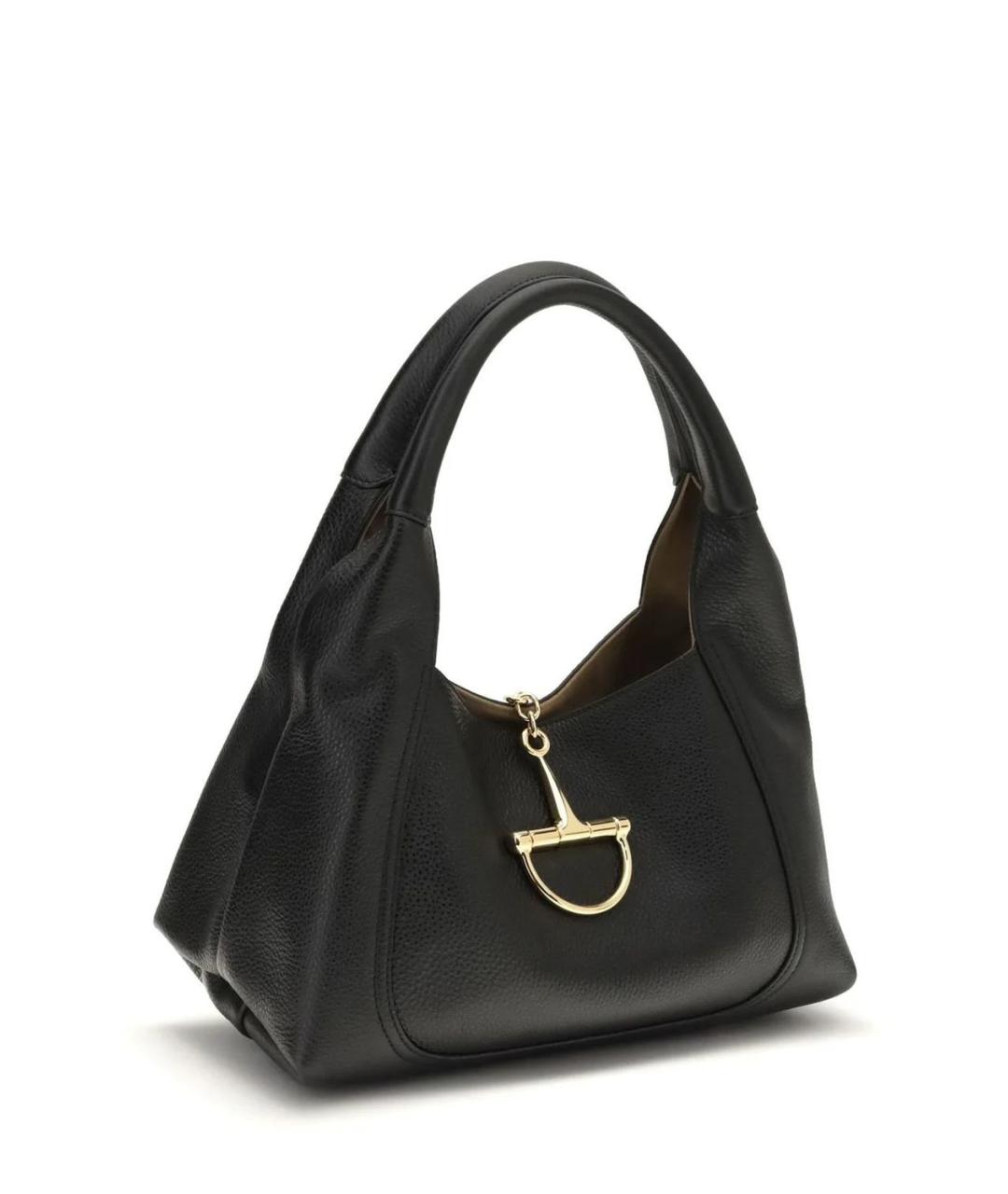 GUCCI Черная кожаная сумка через плечо, фото 3