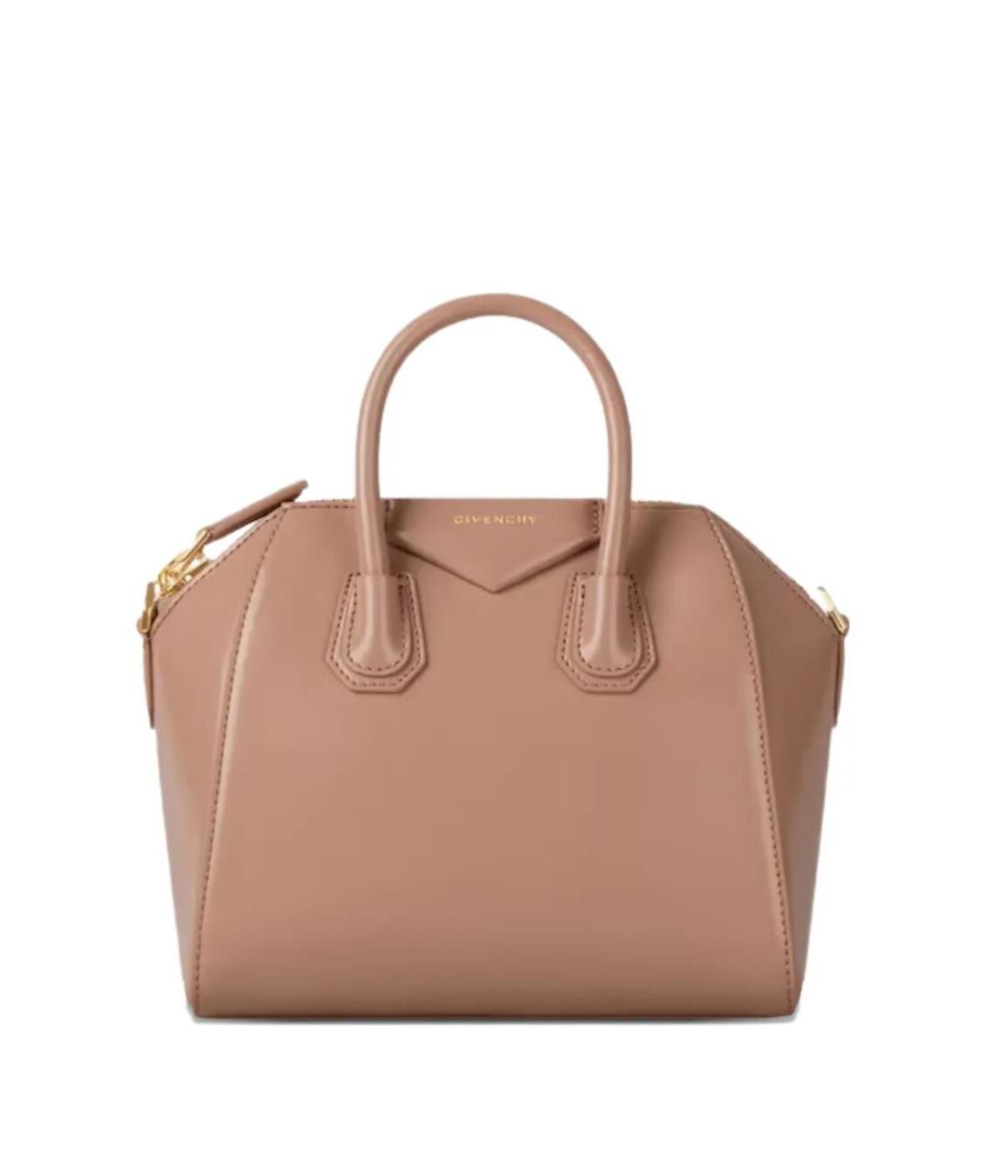 GIVENCHY Розовая кожаная сумка с короткими ручками, фото 1