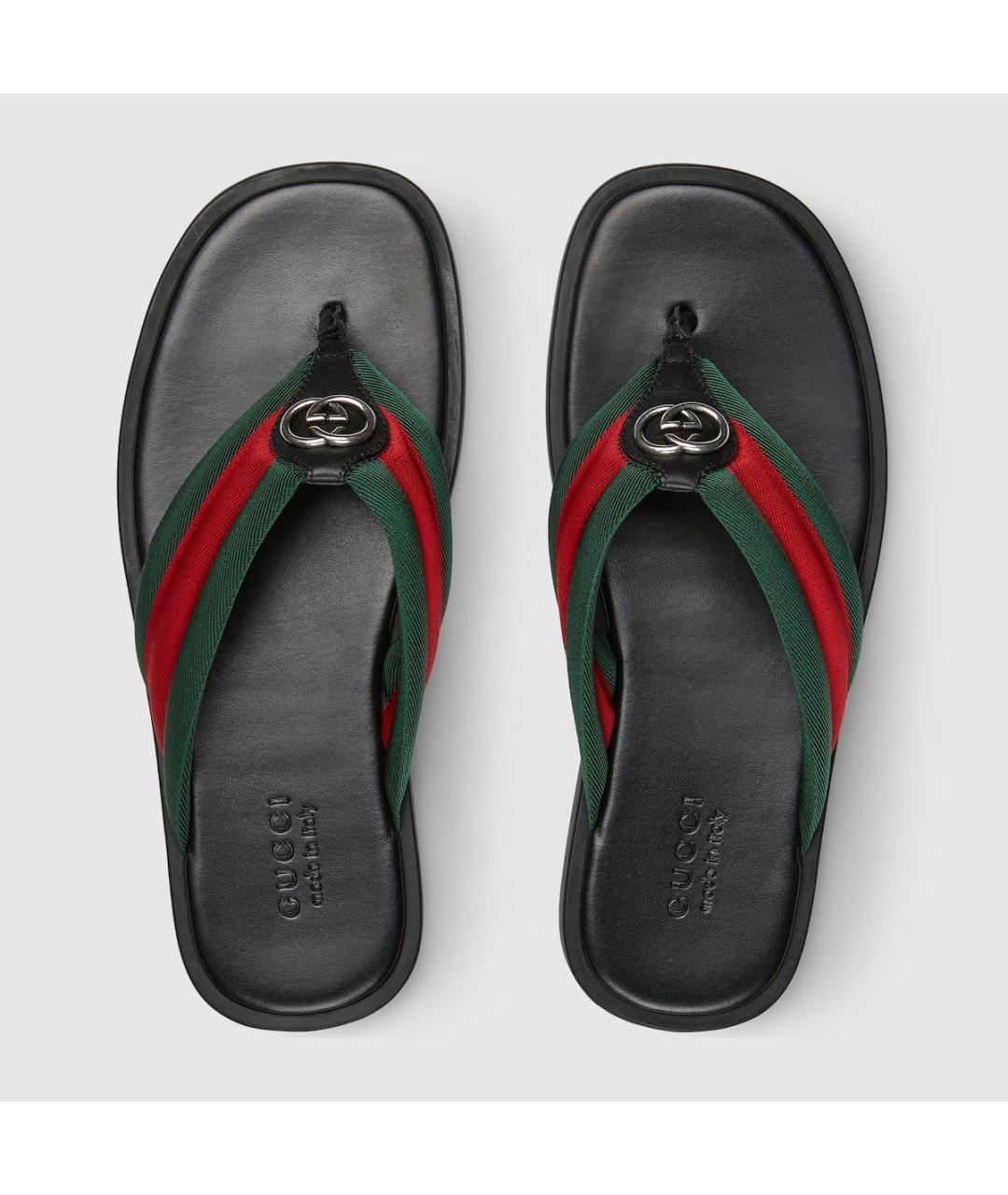 GUCCI Черные сандалии, фото 4