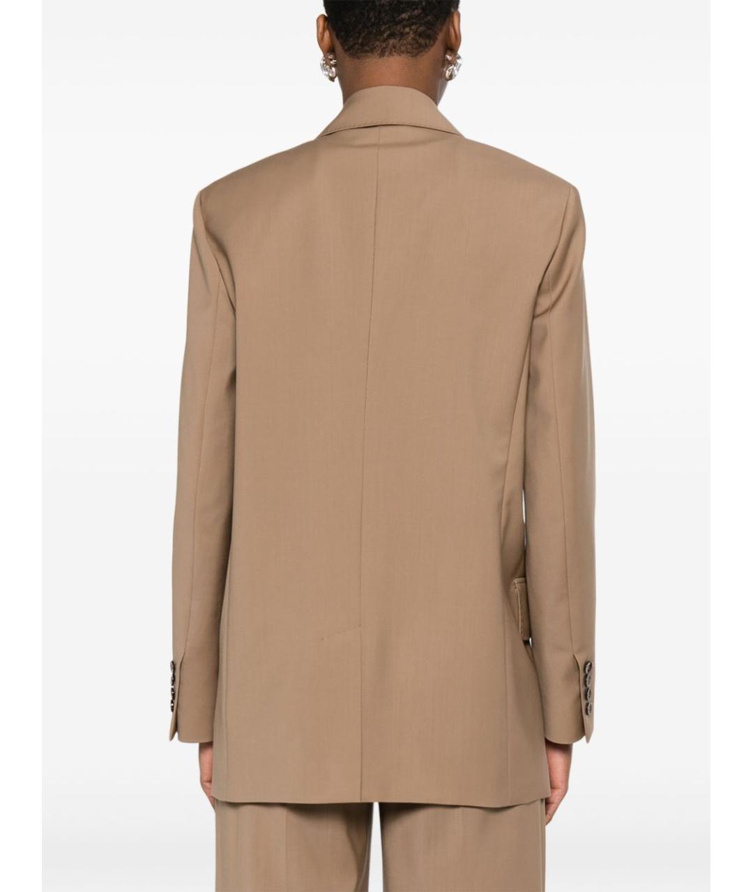 MAX MARA Коричневый шерстяной жакет/пиджак, фото 5