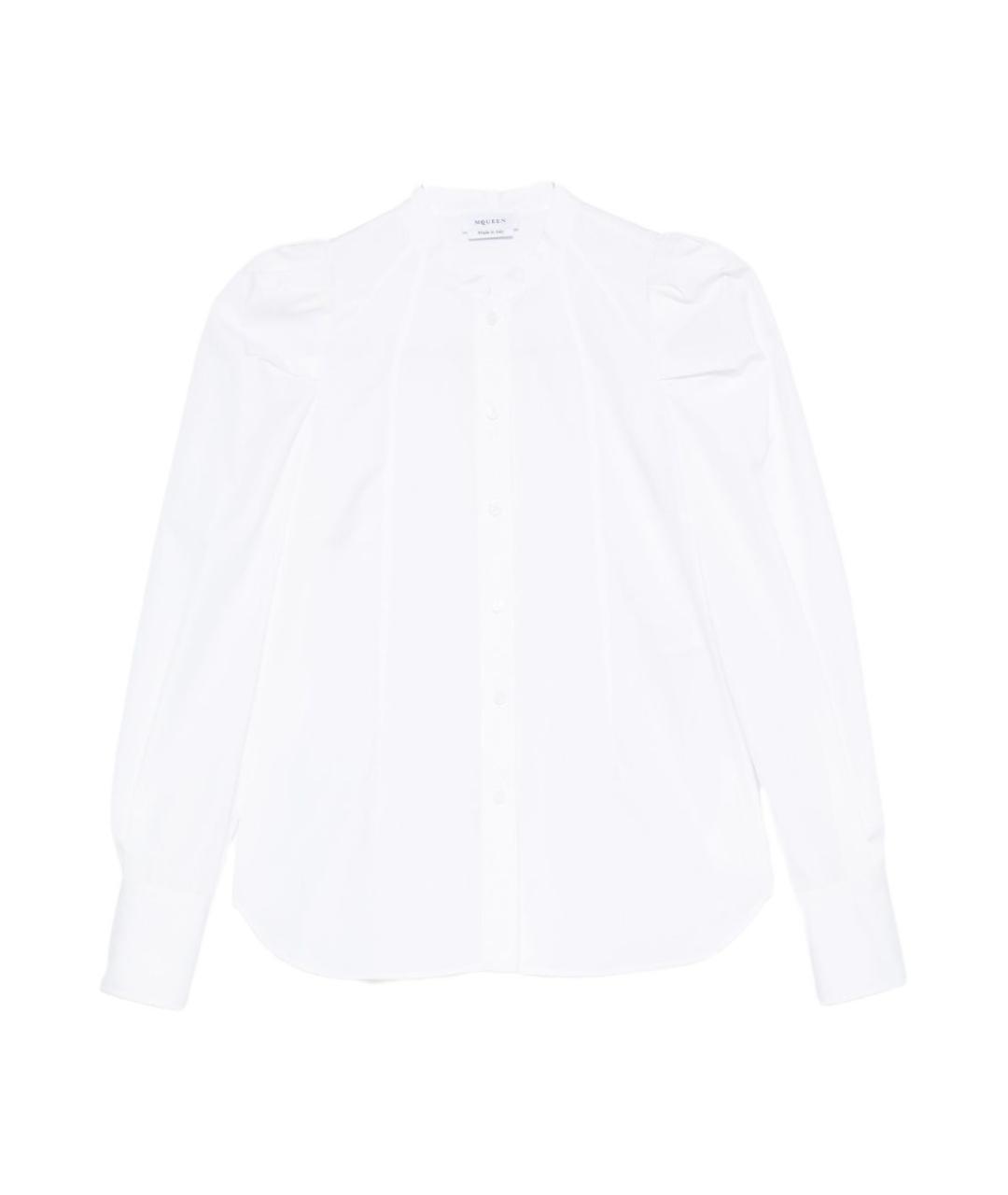 ALEXANDER MCQUEEN Белая хлопковая рубашка, фото 1