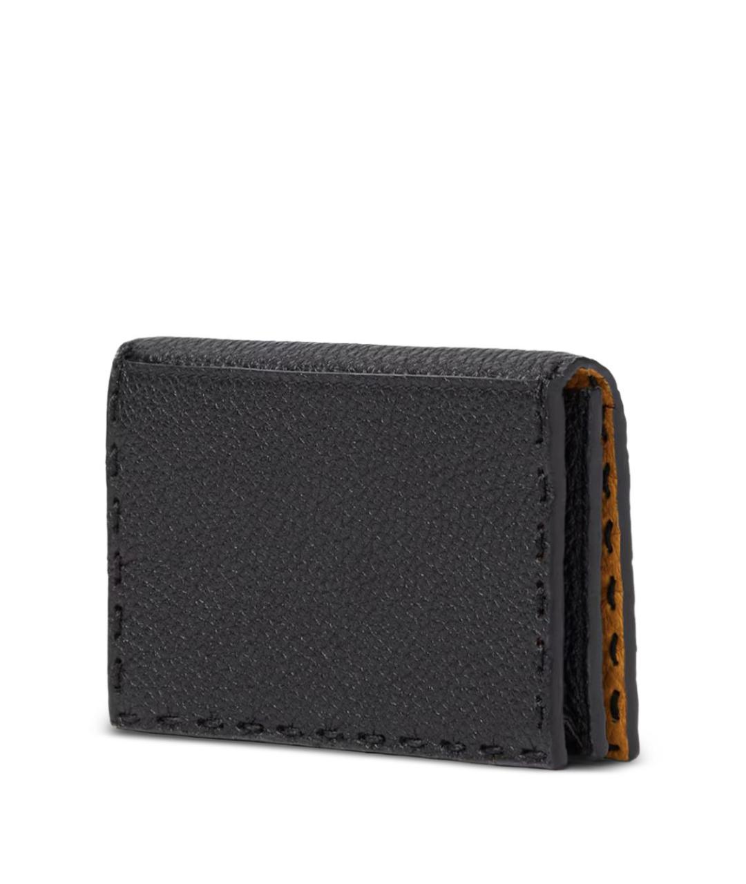 FENDI Черный кожаный кардхолдер, фото 2
