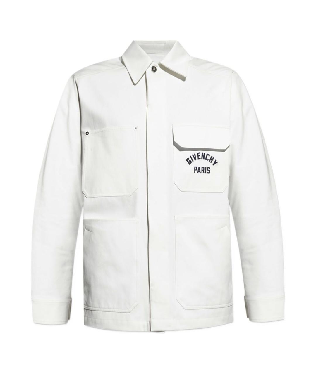 GIVENCHY Белая хлопковая кэжуал рубашка, фото 1