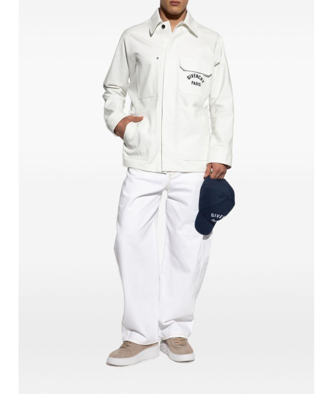 GIVENCHY Белая хлопковая кэжуал рубашка, фото 5