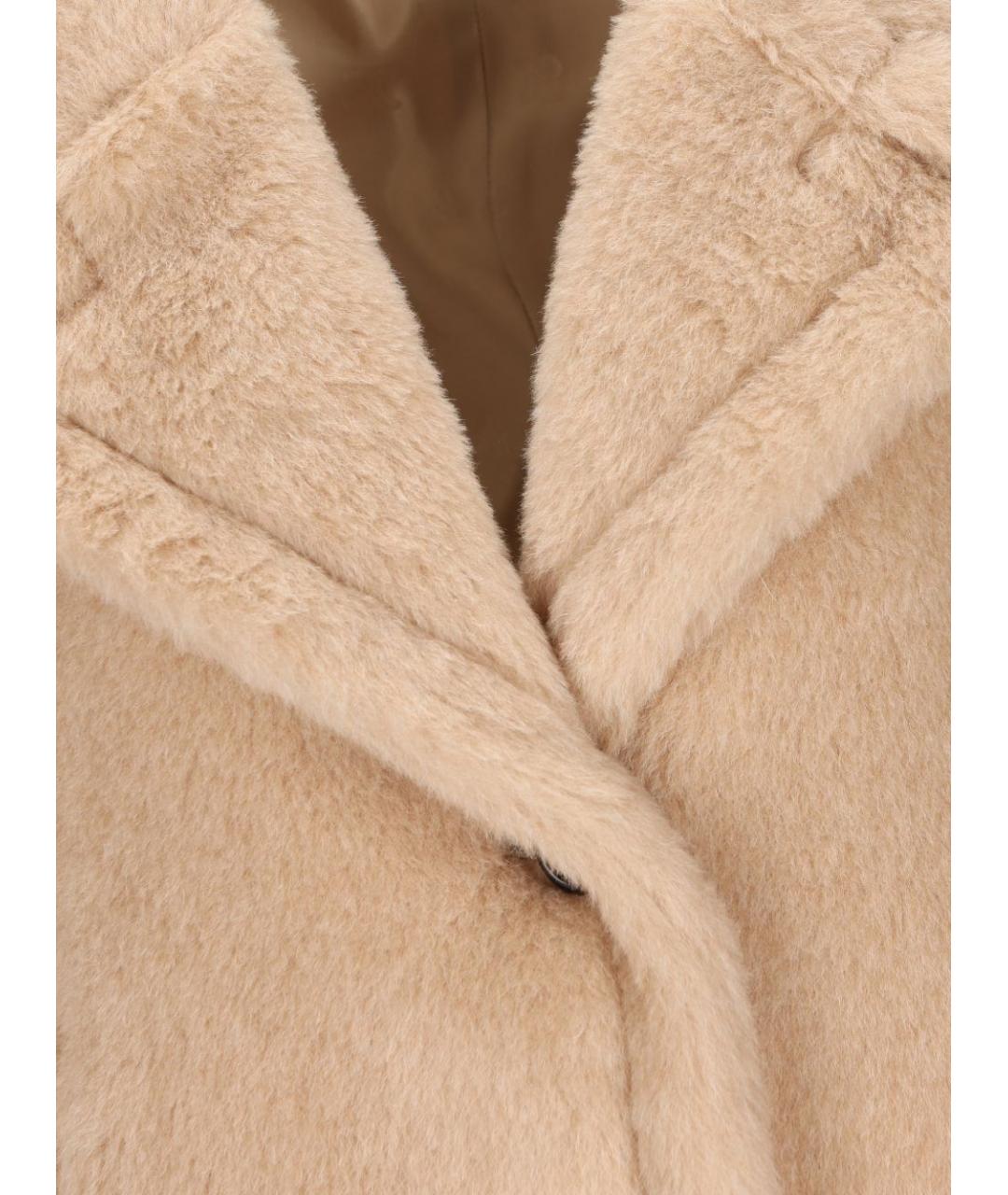 MAX MARA Бежевое шерстяное пальто, фото 3