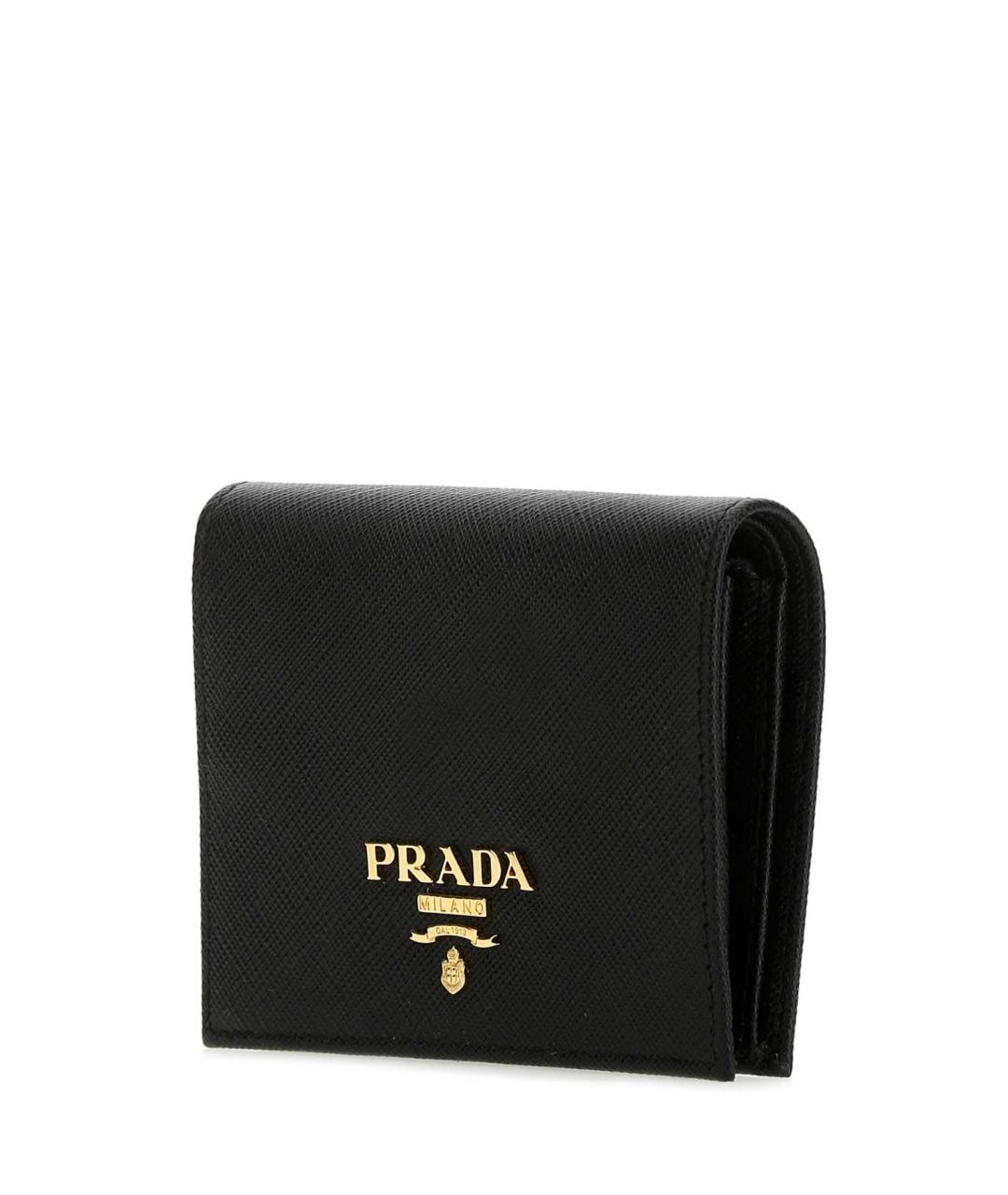 PRADA Черный кожаный кошелек, фото 2