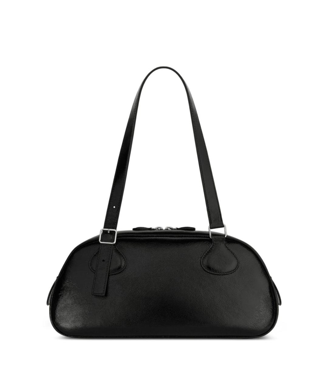 COURREGES Черная кожаная сумка через плечо, фото 4