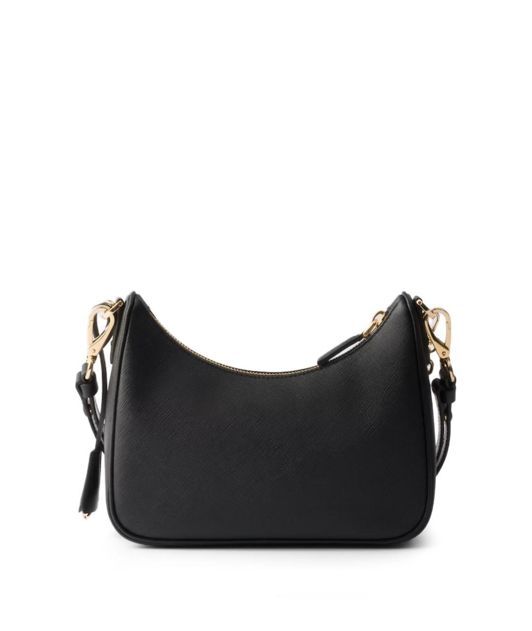 PRADA Черная кожаная сумка через плечо, фото 2