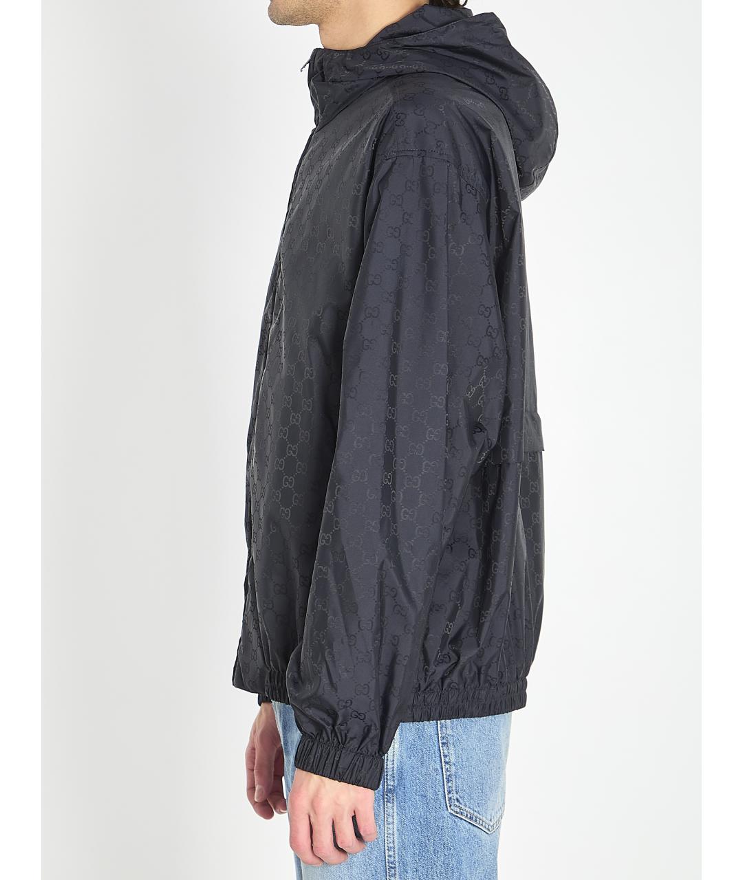 GUCCI Синяя полиамидовая куртка, фото 4