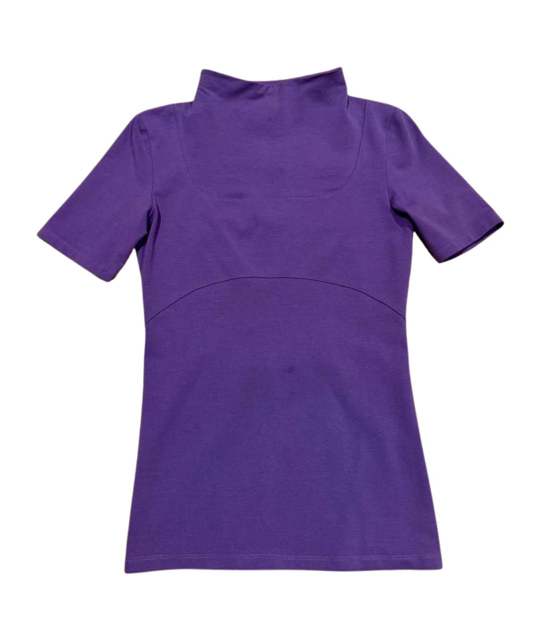 JACQUEMUS Фиолетовая хлопковая футболка, фото 1