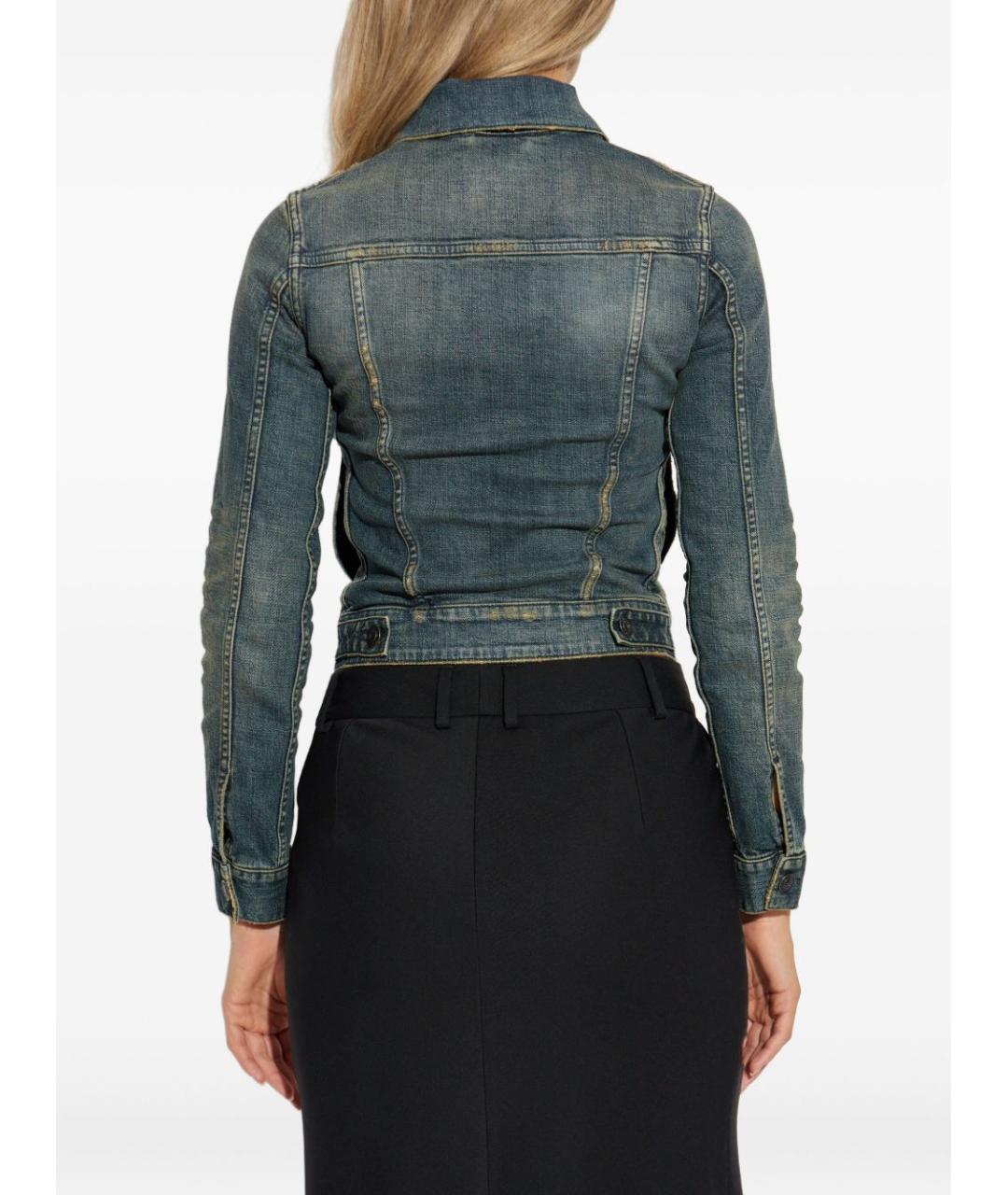 BALENCIAGA Синяя хлопковая куртка, фото 5