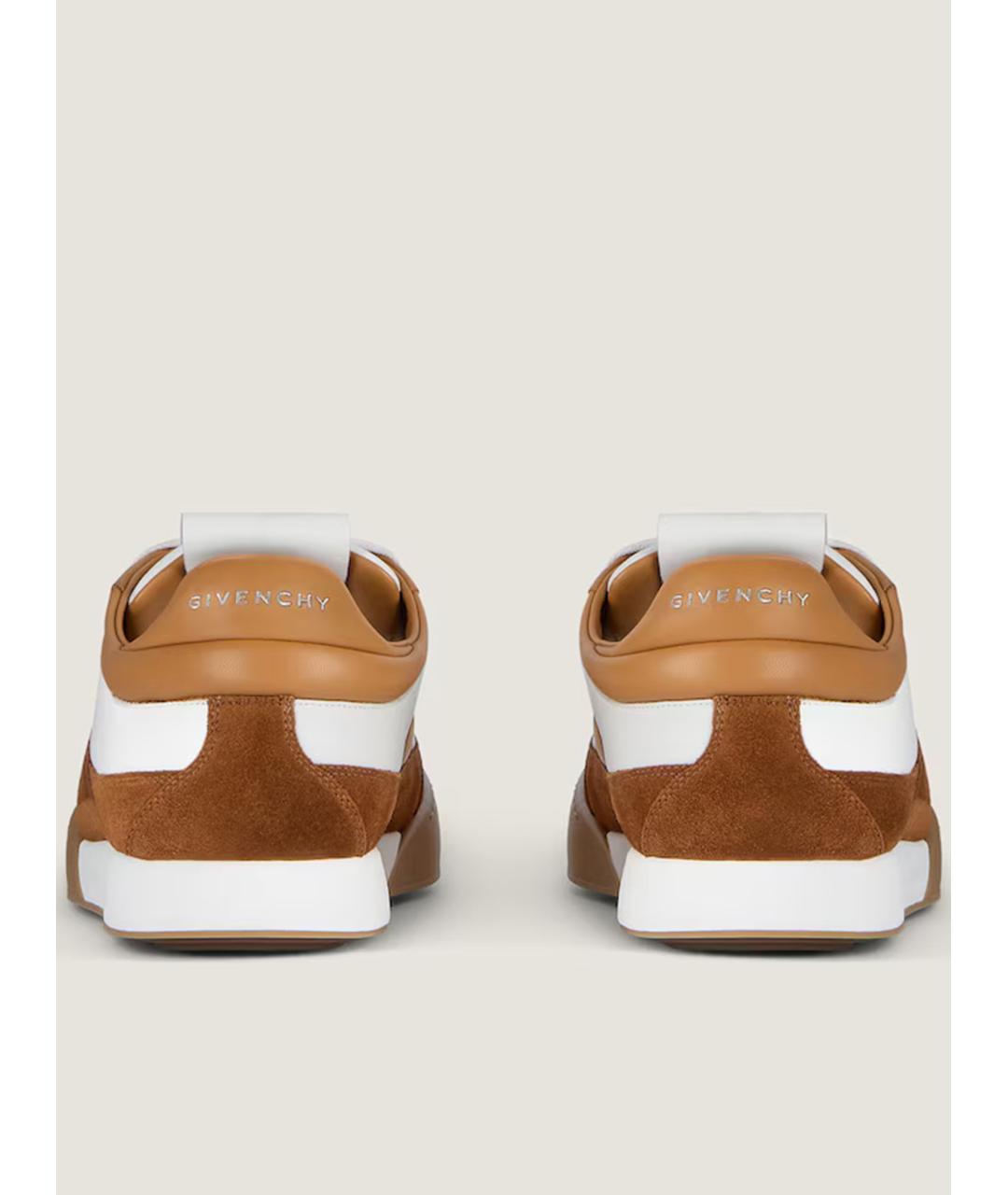 GIVENCHY Белые кожаные низкие кроссовки / кеды, фото 5