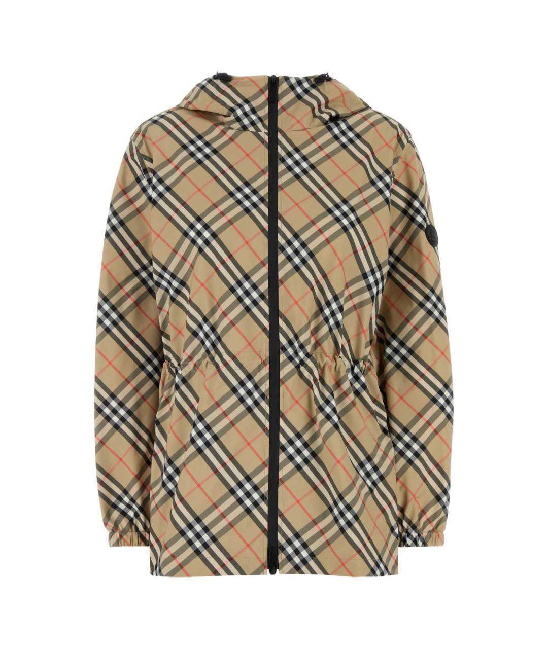 BURBERRY Коричневая полиэстеровая куртка, фото 1