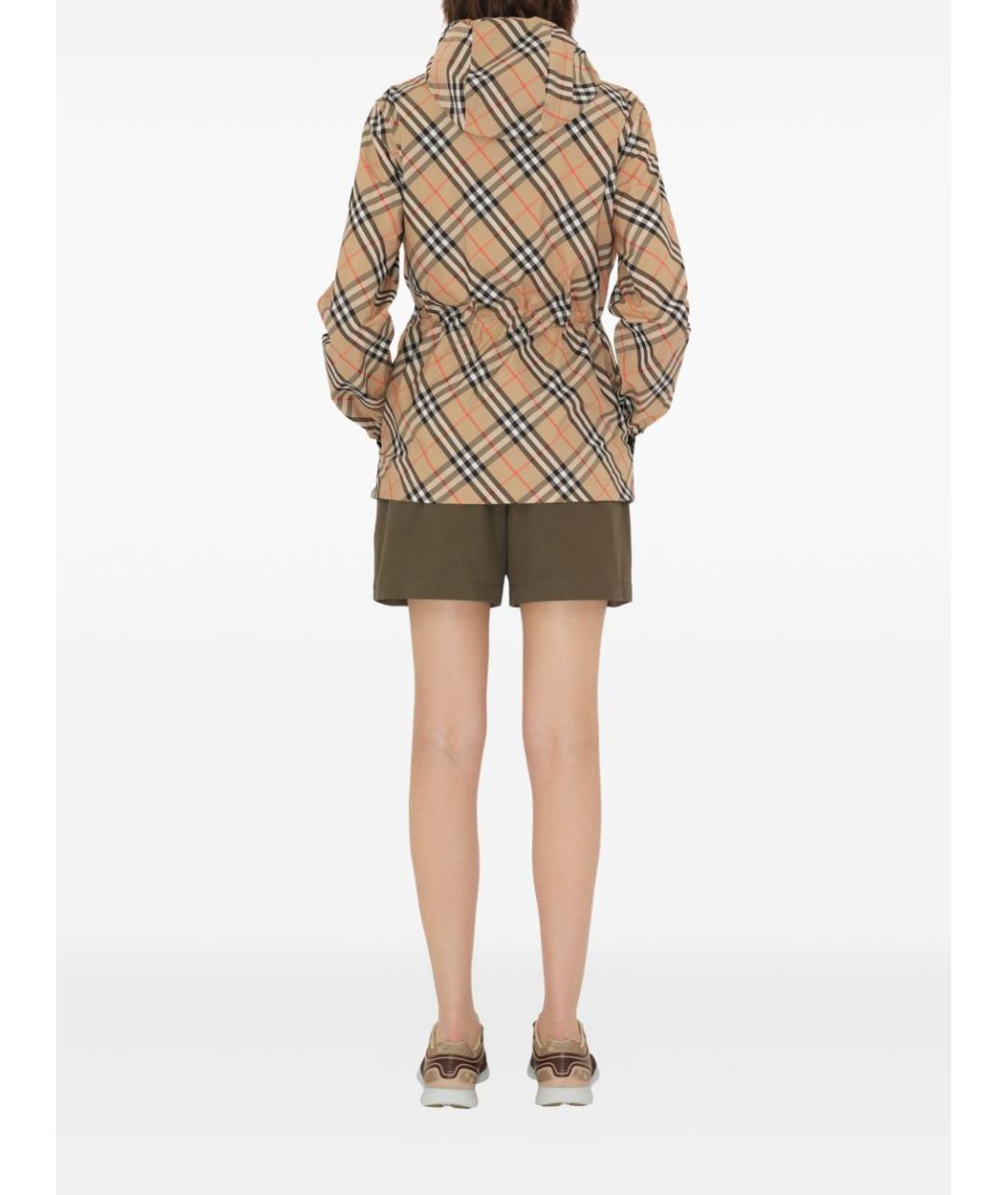 BURBERRY Коричневая полиэстеровая куртка, фото 3