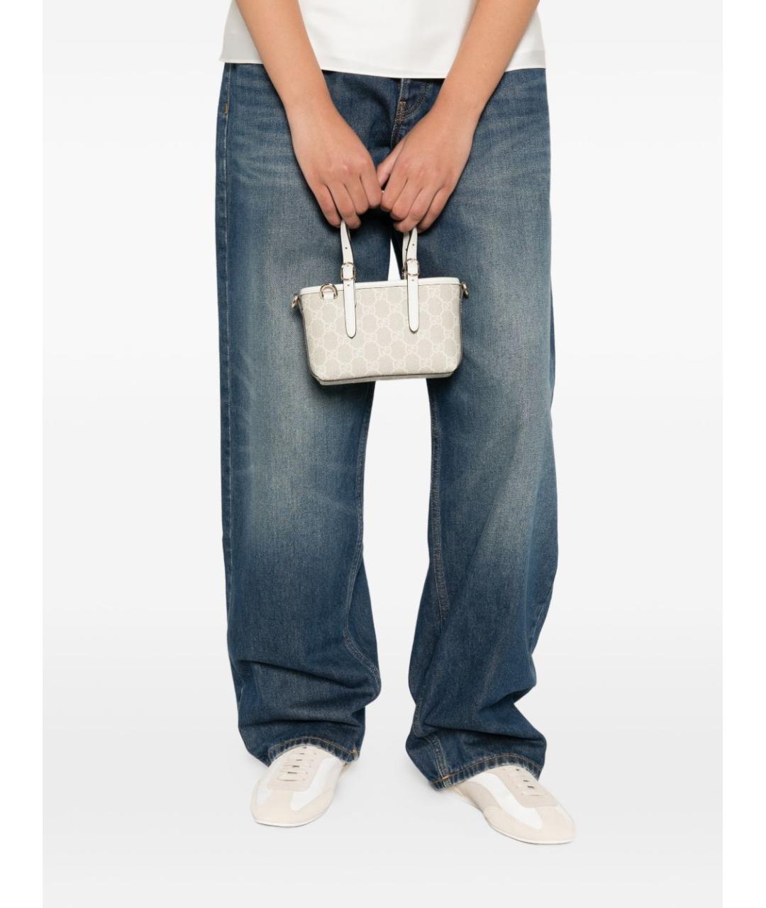 GUCCI Белая сумка с короткими ручками, фото 4