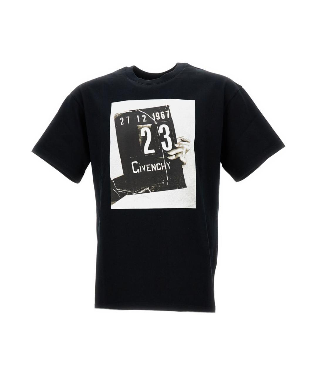 GIVENCHY Черная хлопковая футболка, фото 1