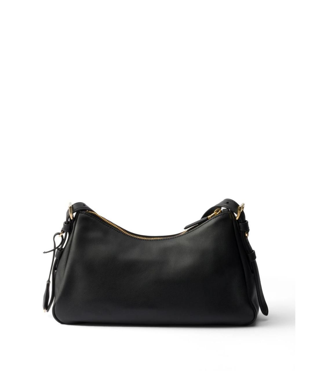 PRADA Черная кожаная сумка через плечо, фото 5