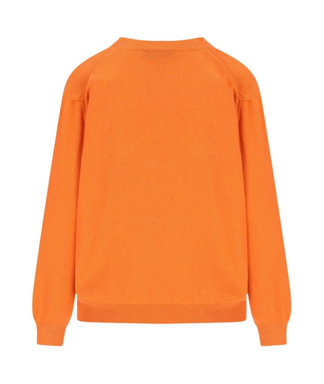 FENDI Оранжевый кашемировый джемпер / свитер, фото 3