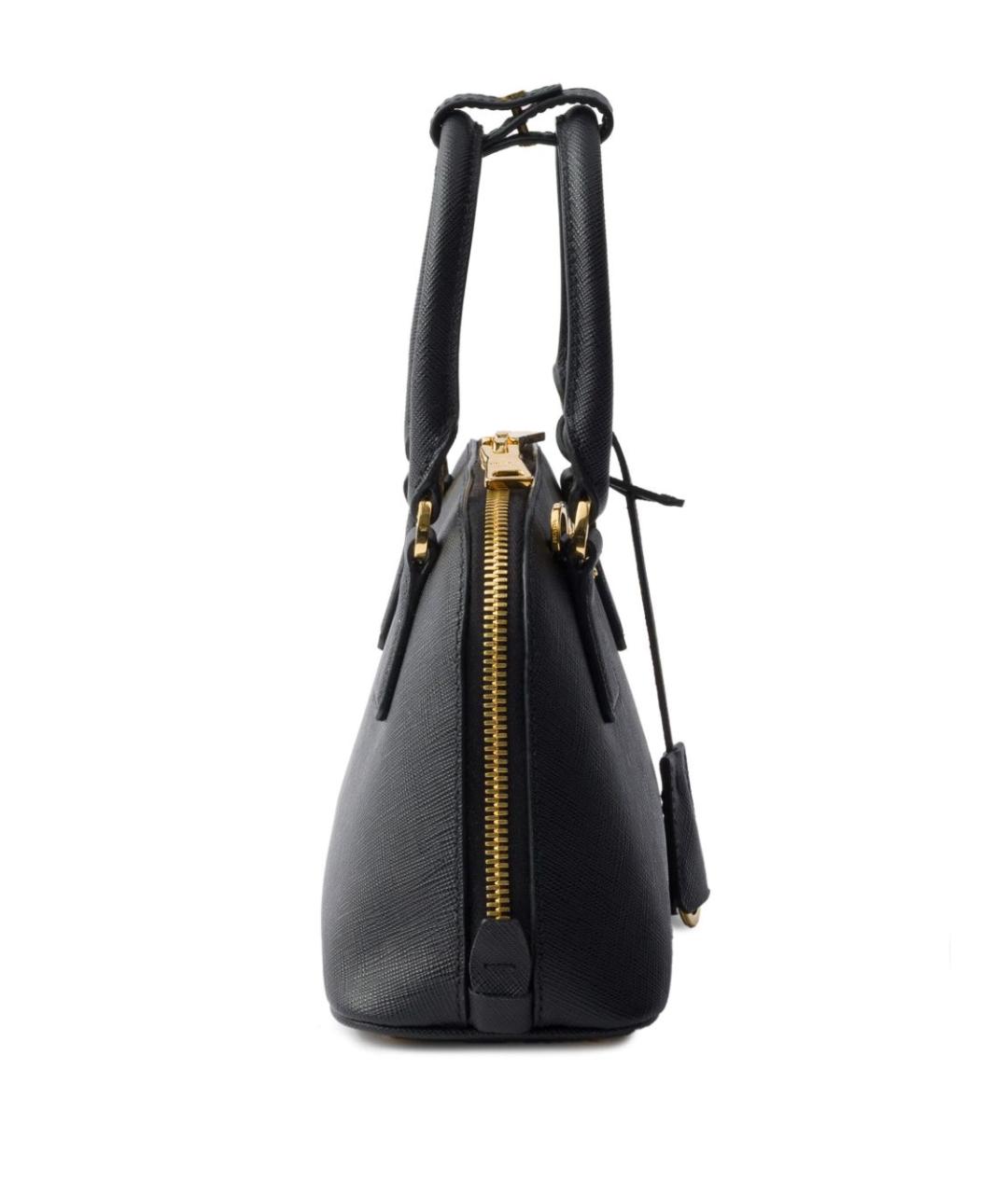 PRADA Черная кожаная сумка тоут, фото 5