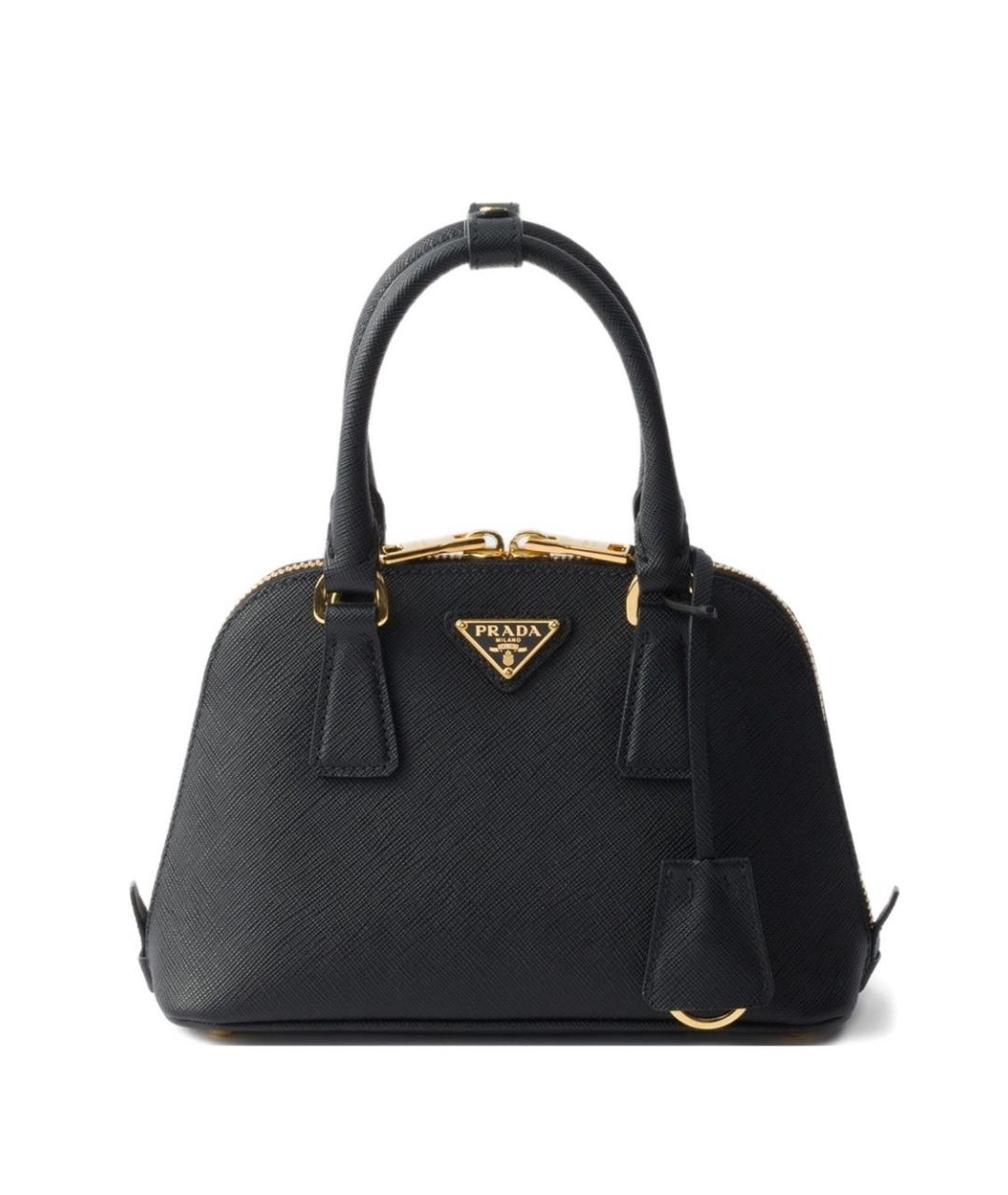 PRADA Черная кожаная сумка тоут, фото 1