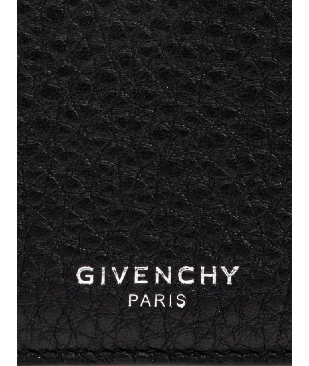 GIVENCHY Черный кожаный кошелек, фото 5